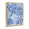 Stupell Industries Blue & White Flower Vase Framed Floater Canvas Wall Art Design by Taylor Shannon Designs